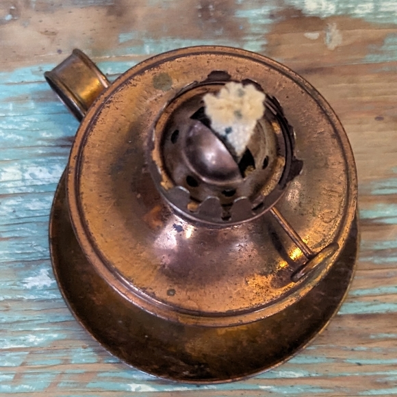 Vintage Hilco Brit Empire Swivel Copper Oil Lamp - Picture 10 of 12